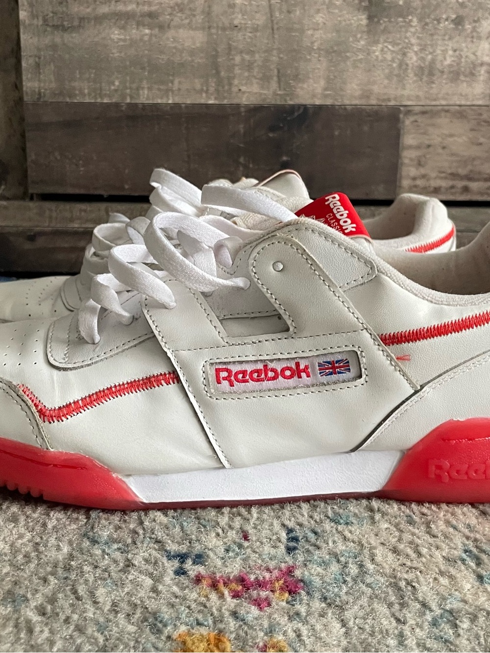 Reebok classic exclusive limited edition popsicle white/red size 10.5 Sneakers